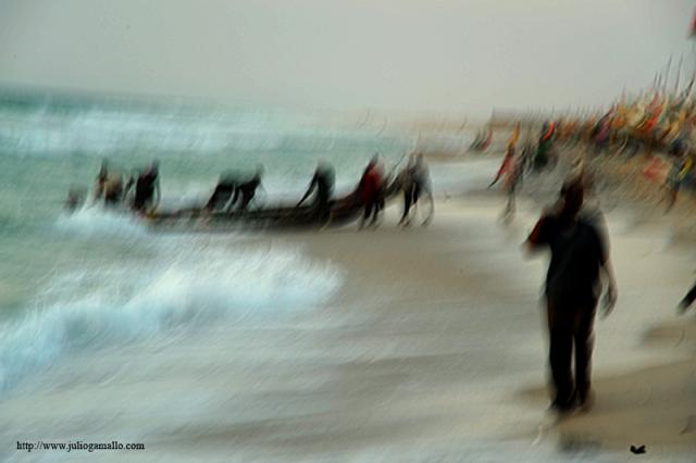 Pescadores Nouakchott. Mauritania.